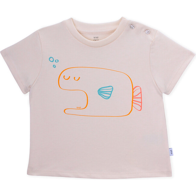 T-Shirt Short Sleeve Baby Organic Cotton, Boxfish - Shirts - 1