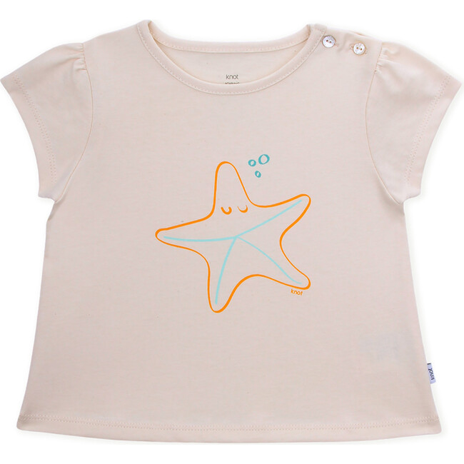 T-Shirt Short Sleeve Baby Organic Cotton, Starfish