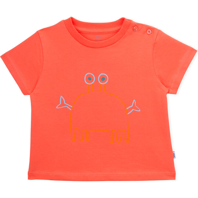 T-Shirt Short Sleeve Baby Organic Cotton, Crab