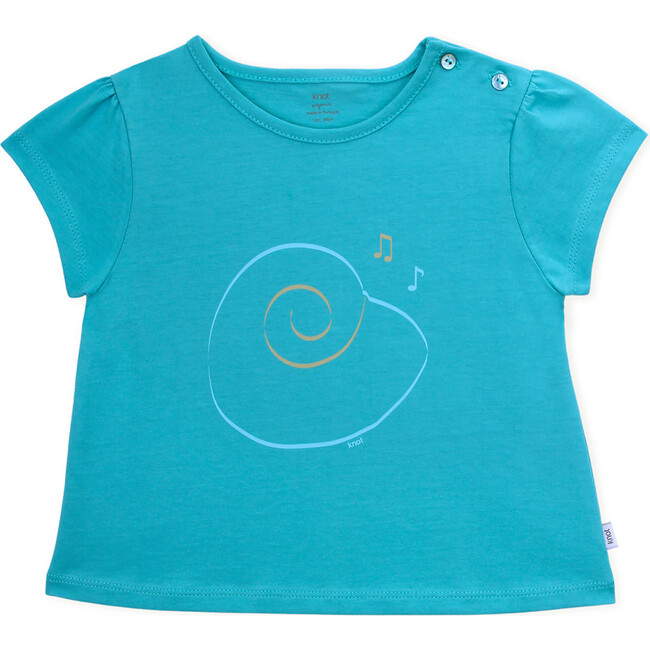 T-Shirt Short Sleeve Baby Organic Cotton, Seashell