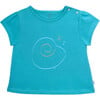 T-Shirt Short Sleeve Baby Organic Cotton, Seashell - Shirts - 1 - thumbnail