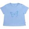 T-Shirt Short Sleeve Baby Cotton, Butterfly - Shirts - 1 - thumbnail