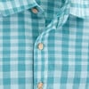 Shirt Short Sleeve Cotton, Theo Blue - Shirts - 2