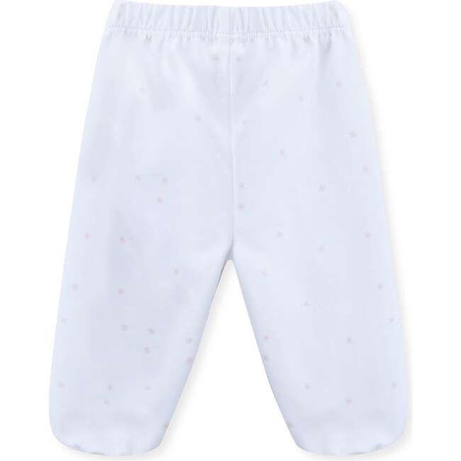 Trousers Newborn Organic Cotton, Anemone Flower White Pink - Pants - 3