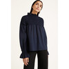 Women's Majorelle Blouse, Navy - Blouses - 2