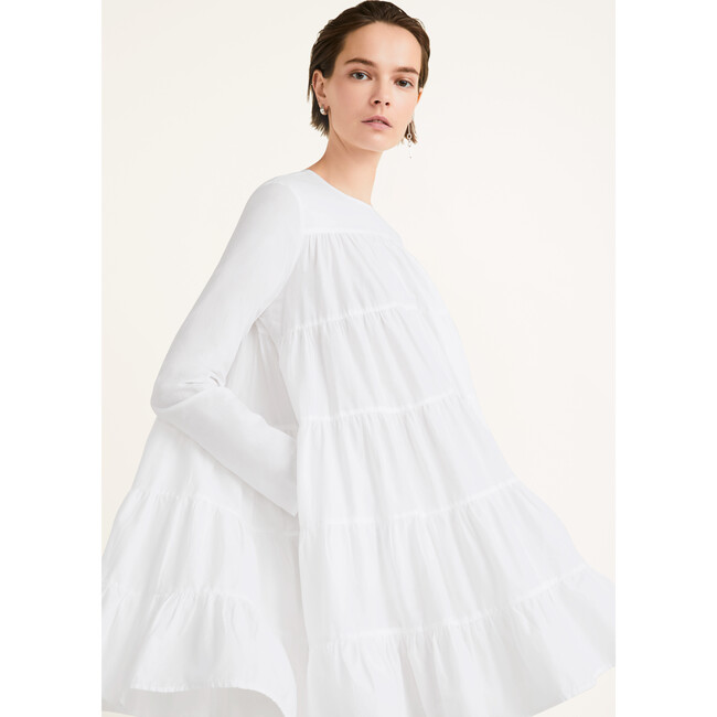 Women's Soliman Dress, White - Dresses - 3