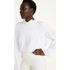 Women's Majorelle Blouse, White - Blouses - 6