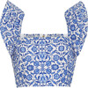 Women's Darby Top, Spanish Tile Blue - Shirts - 1 - thumbnail