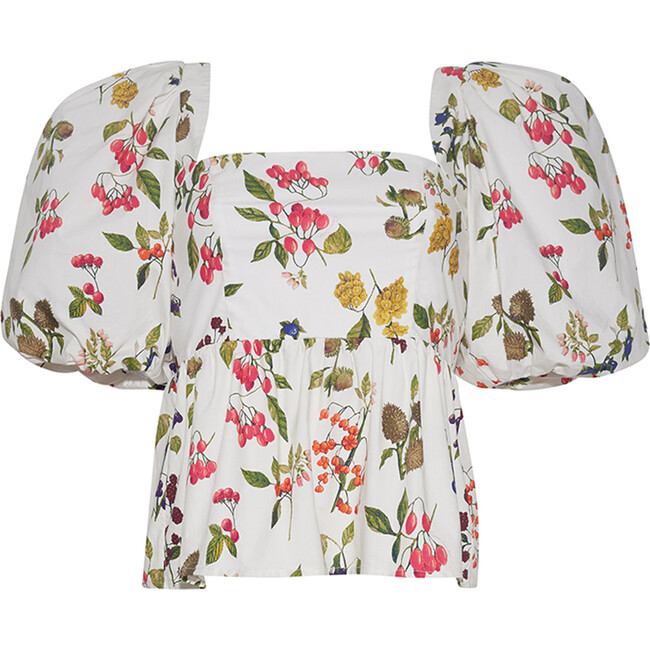 Women's Alexis Top, Botanical Allover Ivory - Shirts - 1