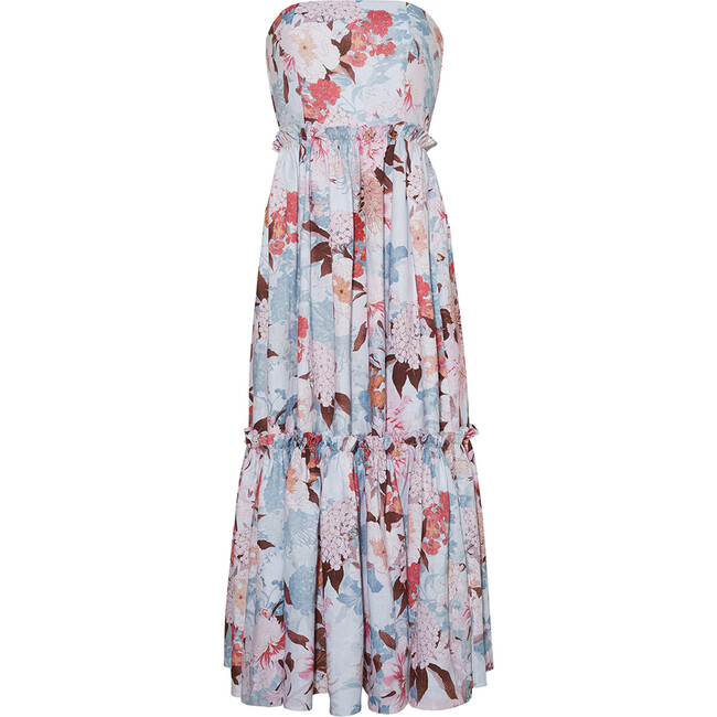 Women's Torres Dress, Japanese Floral Blue - Dresses - 1
