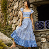 Women's Chase Skirt, Spanish Tile Blue - Skirts - 2
