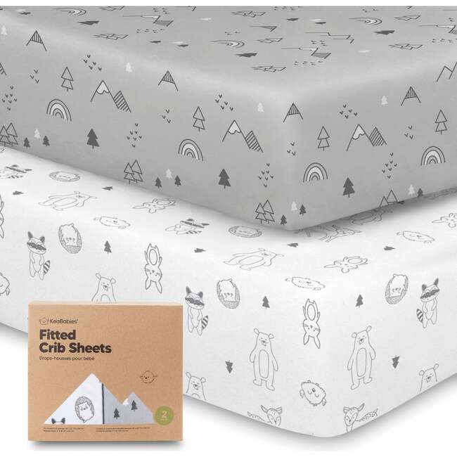 Fitted Crib Sheet, Woodland