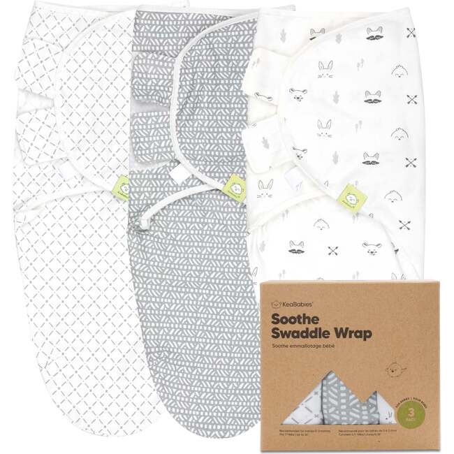 3-Pack SOOTHE Swaddle Wraps, Nordic