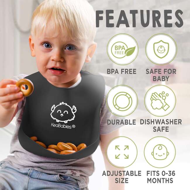 Silicone Bibs, Too Cool - Bibs - 2