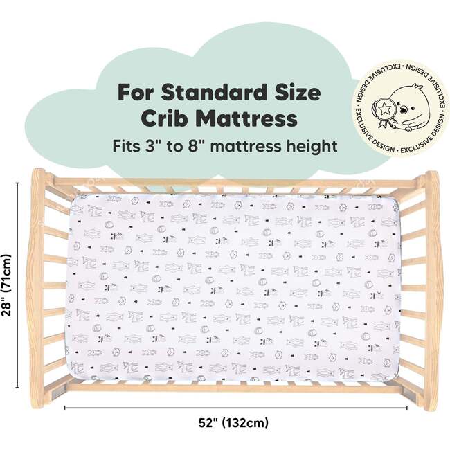 Fitted Crib Sheet, Woodland - Crib Sheets - 2