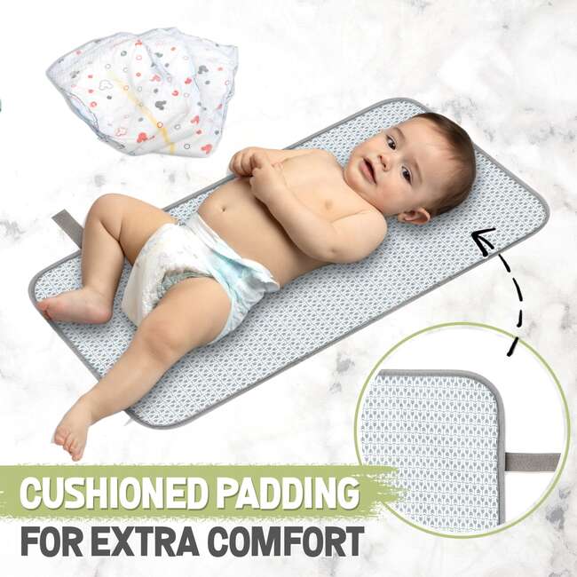 SWIFT Diaper Changing Mat, Classic Gray - Changing Pads - 3