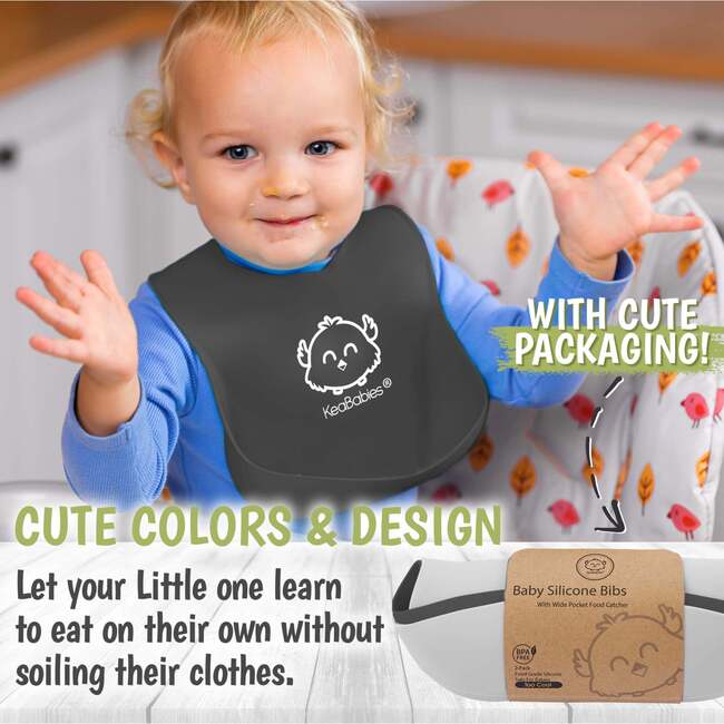 Silicone Bibs, Too Cool - Bibs - 4