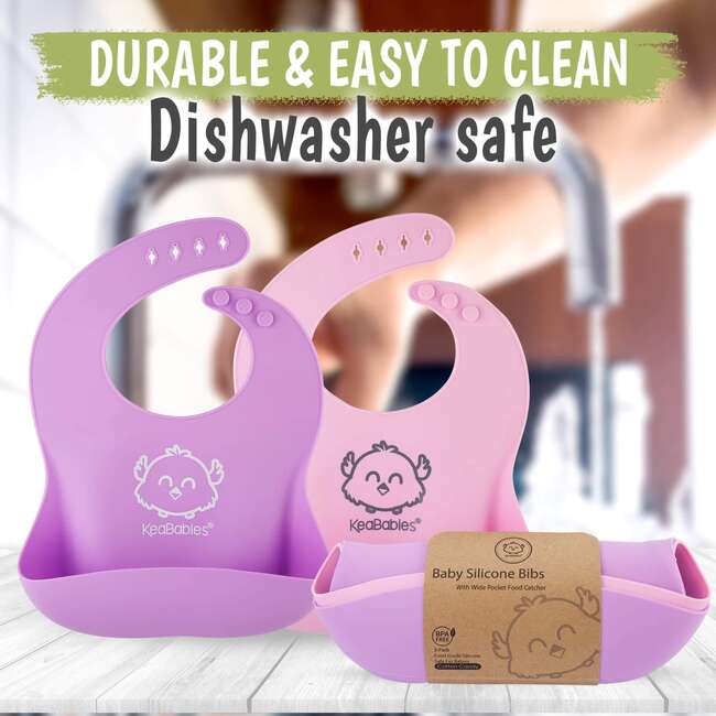 Silicone Bibs, Cotton Candy - Bibs - 6