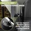 Baby Car Seat Mirror, Large, Matte Black - Car Seat Accessories - 7