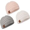 3-Pack WARMZY Baby Beanies, Sweet Pea - Hats - 1 - thumbnail