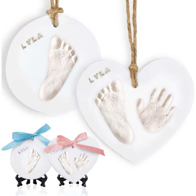 Baby Handprint Keepsake Ornament, Glaze Finish - Ornaments - 1