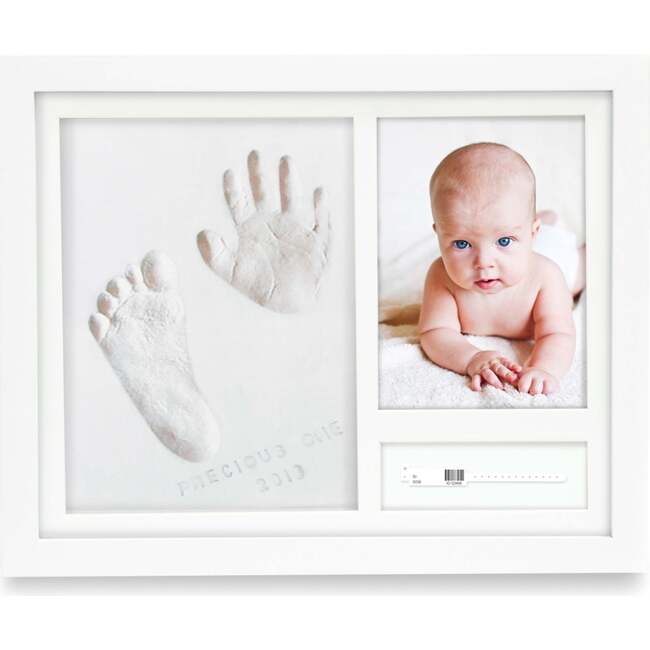NOEL Baby Handprint & Footprint Keepsake Frame, Alpine White