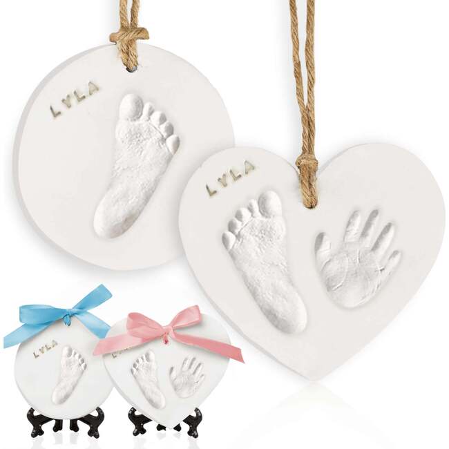 ADORE Baby Handprint Keepsake Ornament, Multi-Colored Paint