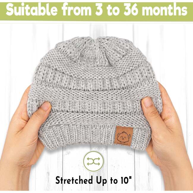 3-Pack WARMZY Baby Beanies, Sweet Pea - Hats - 3