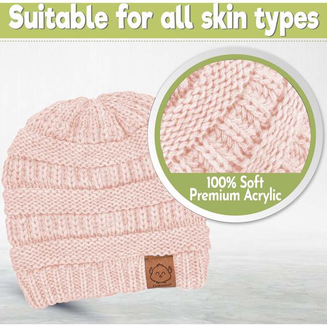 3-Pack WARMZY Baby Beanies, Sweet Pea - Hats - 4