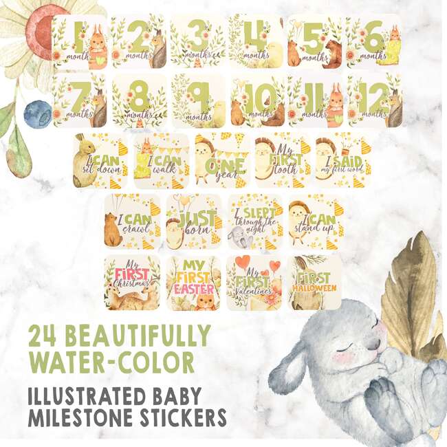 24 Baby Milestone Stickers - Other Accessories - 5