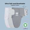 3-Pack SOOTHE Swaddle Wraps, Cloud - Swaddles - 4
