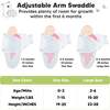 3-Pack SOOTHE Swaddle Wraps, Storm - Swaddles - 6 - thumbnail
