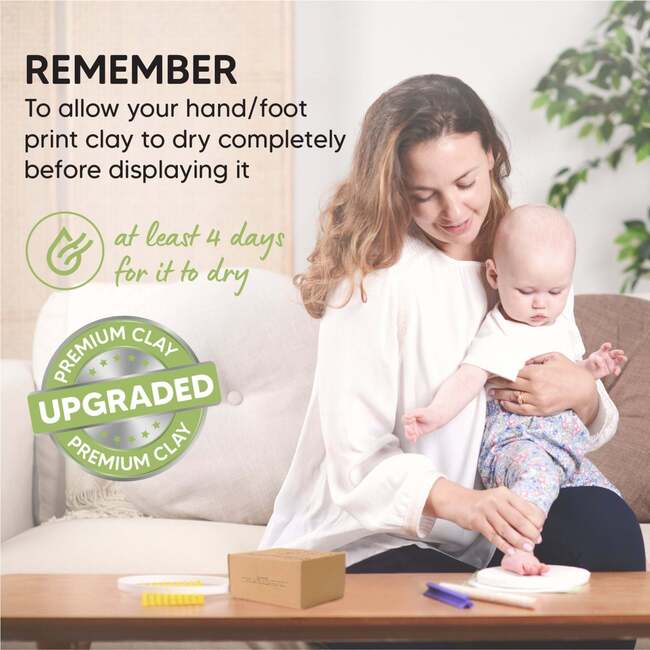 CHERISH Baby Handprint Keepsake Ornament, Glaze Finish - Wall Décor - 7