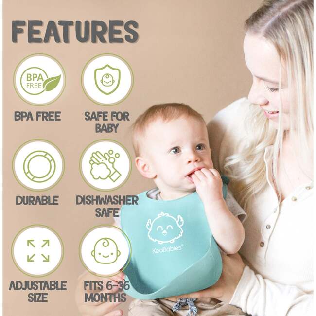 Silicone Bibs, Iceberg - Bibs - 2