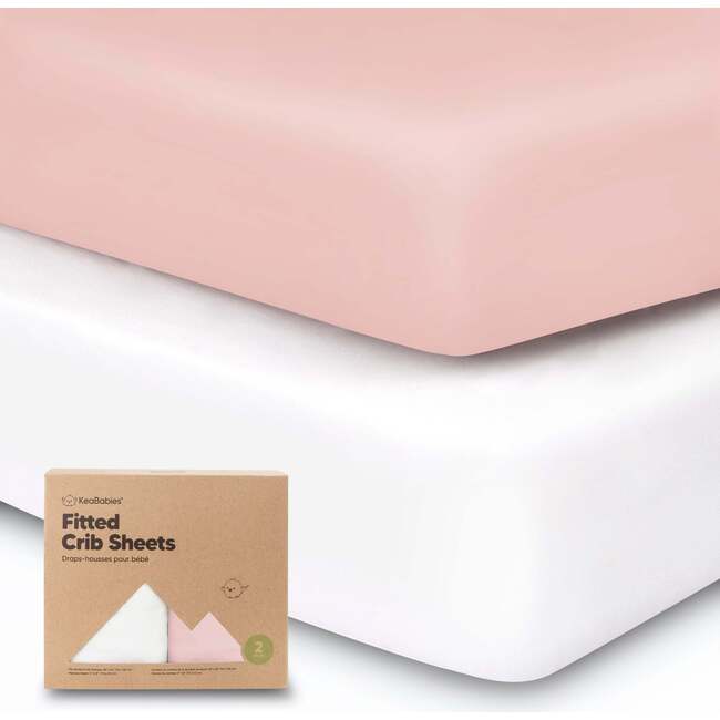 Fitted Crib Sheet, Rose