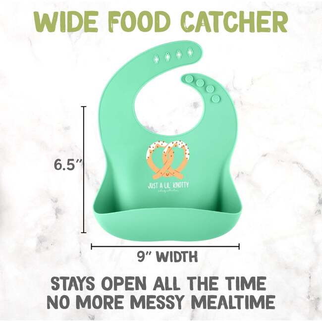 Whimsy Silicone Bibs, Pretzel - Bibs - 3