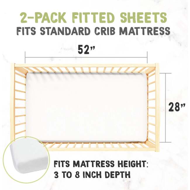 Fitted Crib Sheet, Rose - Crib Sheets - 2