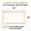 Fitted Crib Sheet, Rose - Crib Sheets - 2