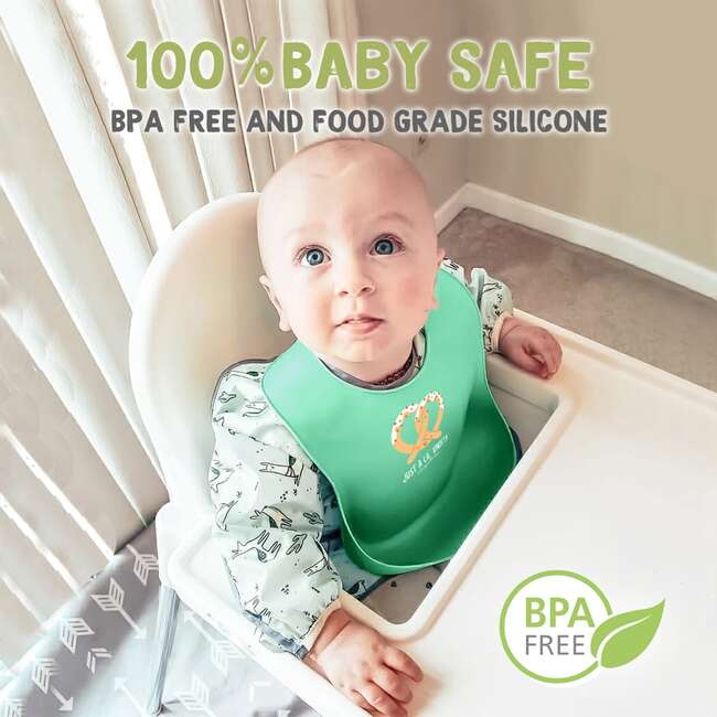 Whimsy Silicone Bibs, Pretzel - Bibs - 4