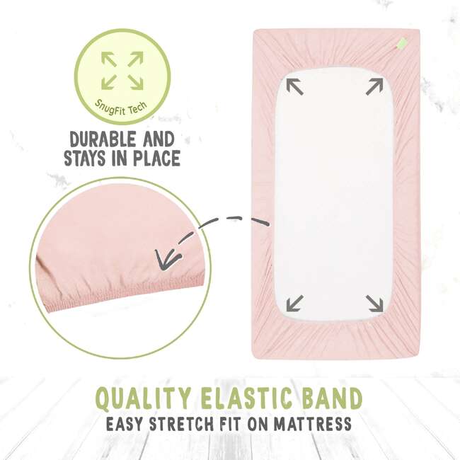 Fitted Crib Sheet, Rose - Crib Sheets - 3
