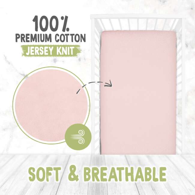 Fitted Crib Sheet, Rose - Crib Sheets - 4