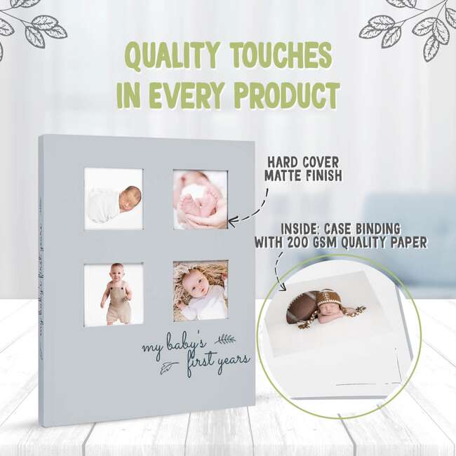 SKETCH Baby First Years Memory Book, Dust Gray - Wall Décor - 5