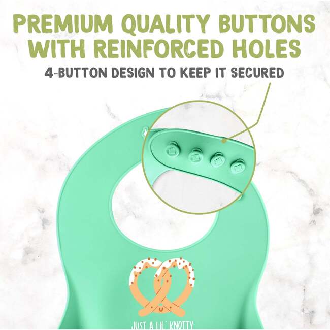 Whimsy Silicone Bibs, Pretzel - Bibs - 7