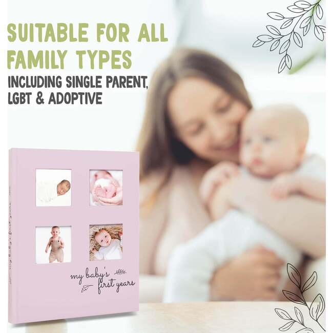 SKETCH Baby First Years Memory Book, Mist Pink - Books - 7