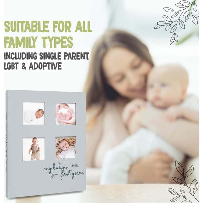 SKETCH Baby First Years Memory Book, Dust Gray - Wall Décor - 7