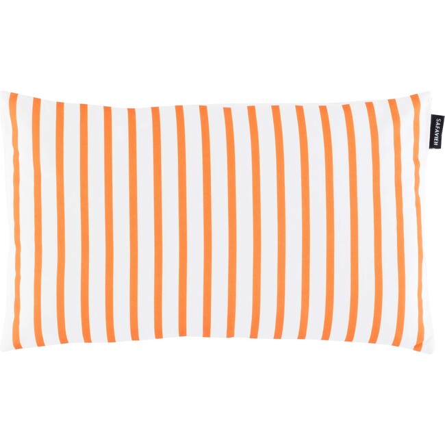 Nichelle Outdoor Pillow, Orange/White