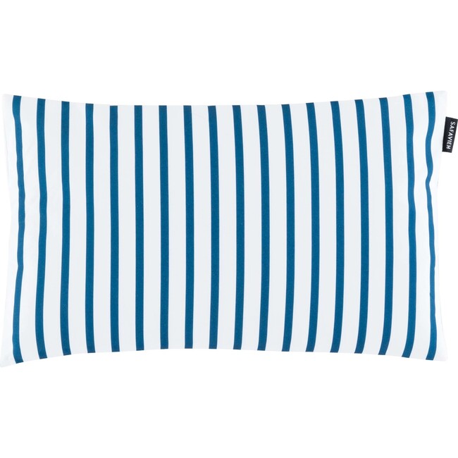 Nichelle Outdoor Pillow, Blue/White