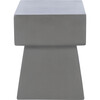 Zen Indoor/Outdoor Mushroom Concrete Accent Table, Grey - Outdoor Home - 1 - thumbnail