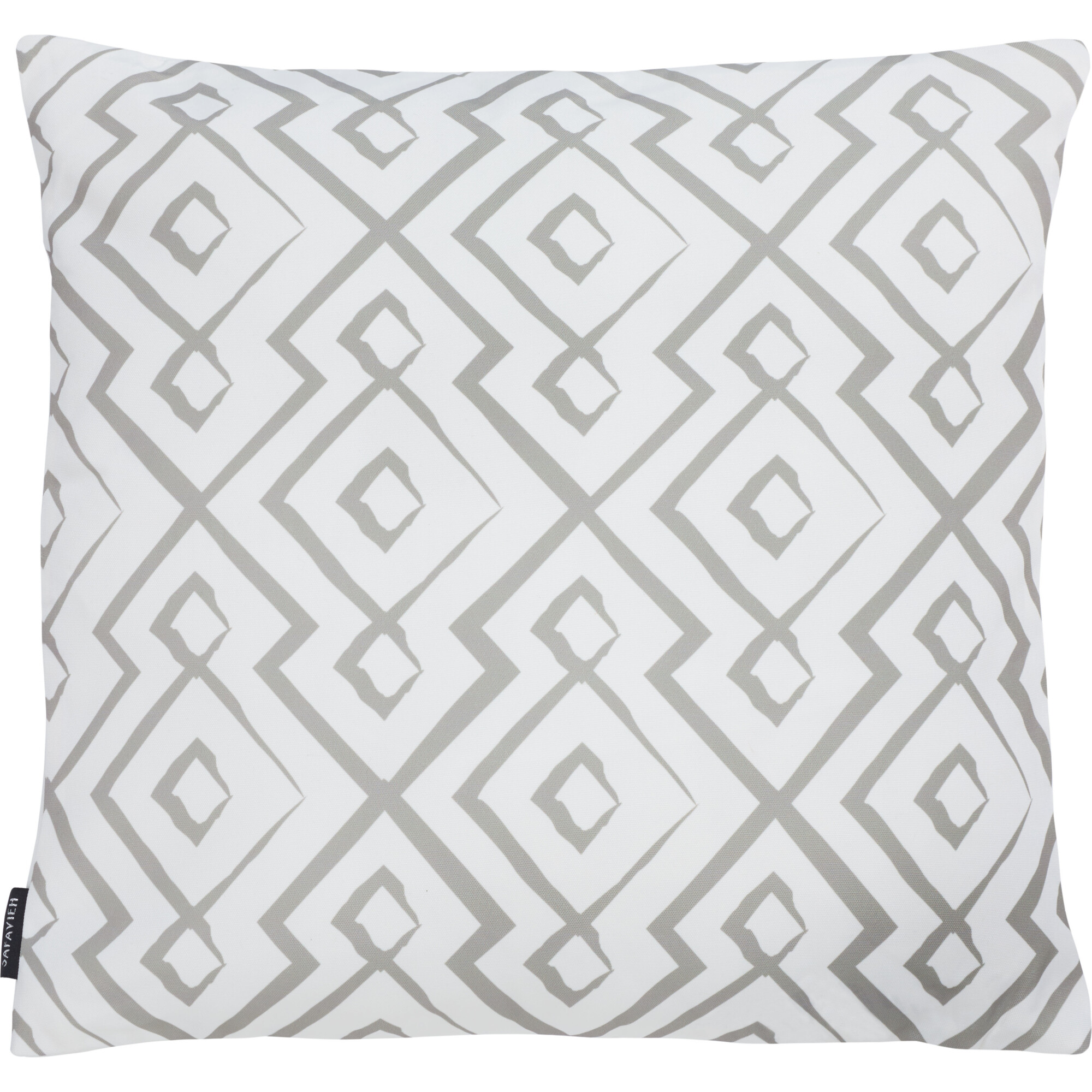 Lansana Outdoor Pillow, Grey/White - Outdoor Home - 1