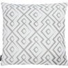 Lansana Outdoor Pillow, Grey/White - Outdoor Home - 1 - thumbnail